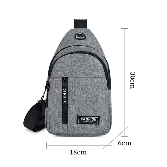 New Men Shoulder Bags Chest Bag Multifuncional Crossbody Bags Travel Sling Bag - Image 2