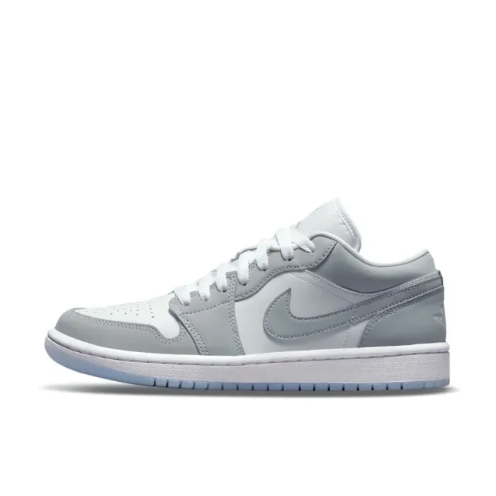 Nike Air Jordan 1 Low New Listing Low Top Retro Basketball Shoes Comfortable Anti-skid Men's and Women's Gray and White