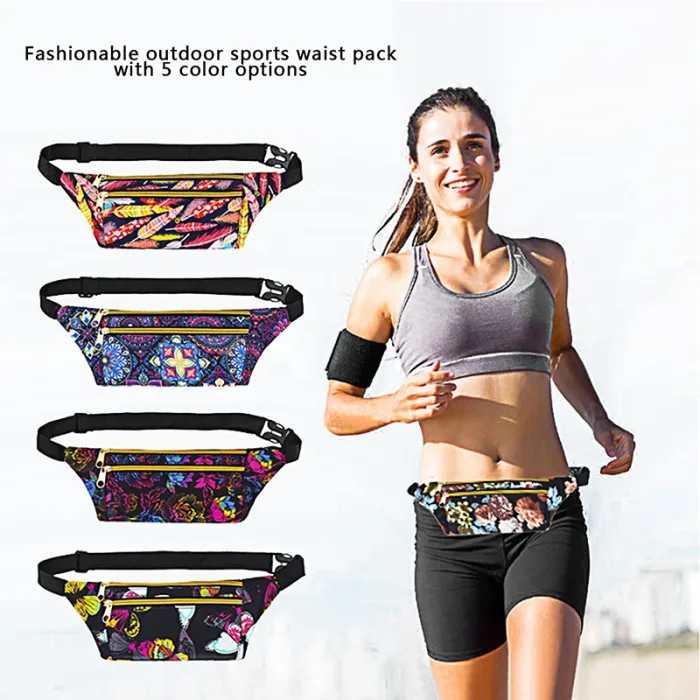 New Men And Women Running Ultra-Thin Fashionable Waist Bag Crossbody Mobile Phone Holder Suitable Outdoor Sports And Hiking