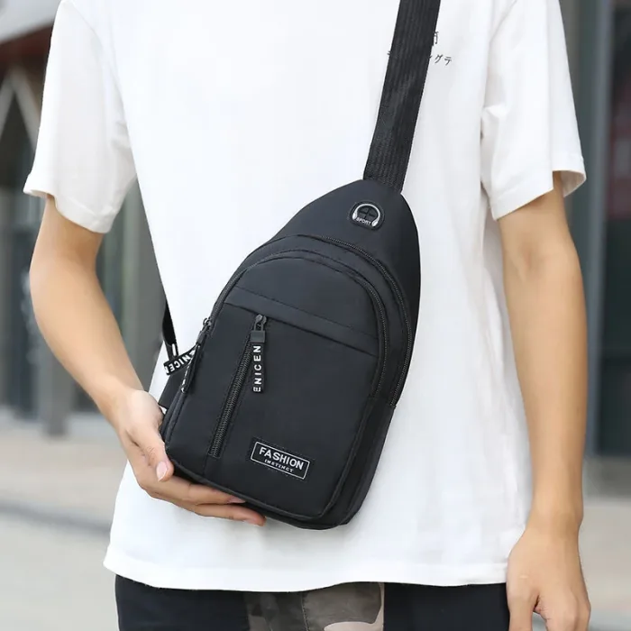 New Men Shoulder Bags Chest Bag Multifuncional Crossbody Bags Travel Sling Bag - Image 4